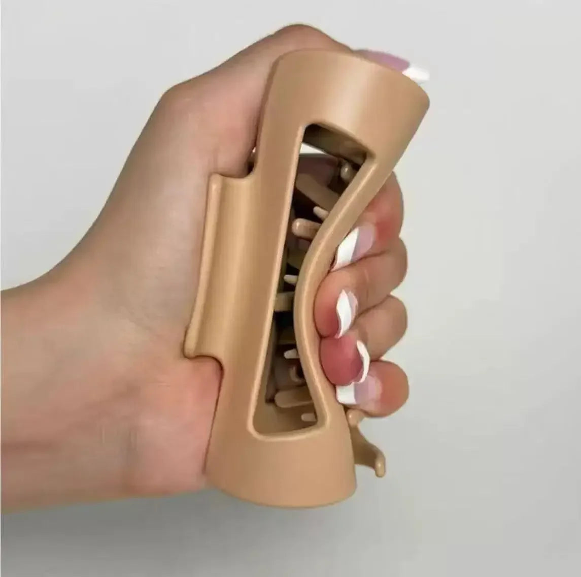 Safe Soft Silicone Shark Clip Square/Arc/Cross Anti Collision Protection for The Back of The Head Anti Fall Women's Hair Clip