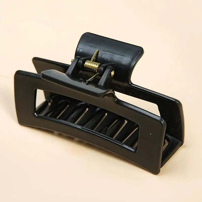 Safe Soft Silicone Shark Clip Square/Arc/Cross Anti Collision Protection for The Back of The Head  Anti Fall Women's Hair Clip