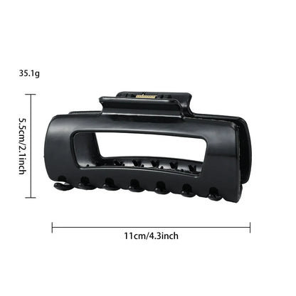 Silicone Flexible Hair Claw Clips, Nonslip Large Bendable Claw Clip | Soft Hair Grip Hairclips for Thin and Thick