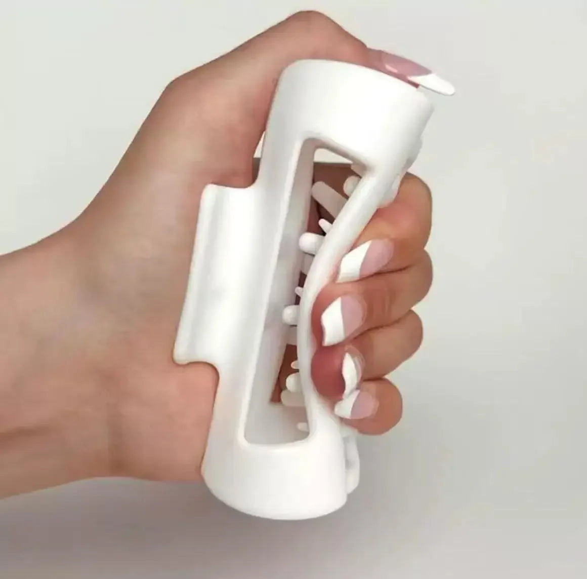 Safe Soft Silicone Shark Clip Square/Arc/Cross Anti Collision Protection for The Back of The Head  Anti Fall Women's Hair Clip