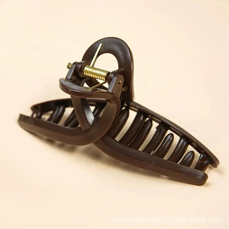 Safe Soft Silicone Shark Clip Square/Arc/Cross Anti Collision Protection for The Back of The Head  Anti Fall Women's Hair Clip