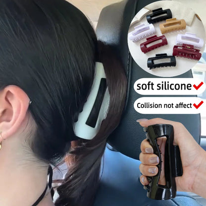 Soft Hair Claw Cloud Clips Elastic Fashion Shark Cozy Clip Flexible Unsnappable Claw Clips Summer Beach Hair Accessories Gifts