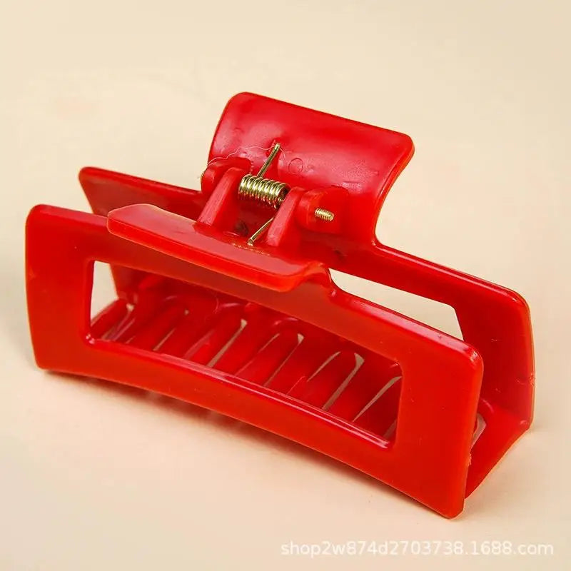 Safe Soft Silicone Shark Clip Square/Arc/Cross Anti Collision Protection for The Back of The Head  Anti Fall Women's Hair Clip