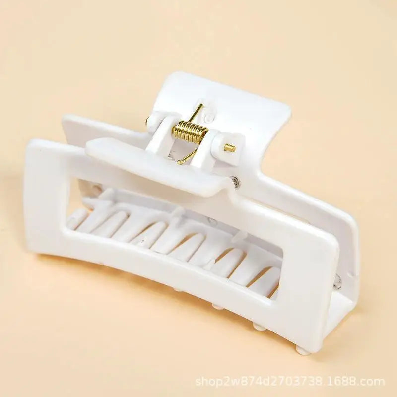 Safe Soft Silicone Shark Clip Square/Arc/Cross Anti Collision Protection for The Back of The Head  Anti Fall Women's Hair Clip