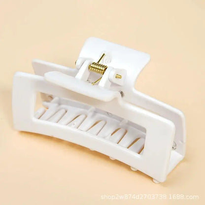 Safe Soft Silicone Shark Clip Square/Arc/Cross Anti Collision Protection for The Back of The Head  Anti Fall Women's Hair Clip