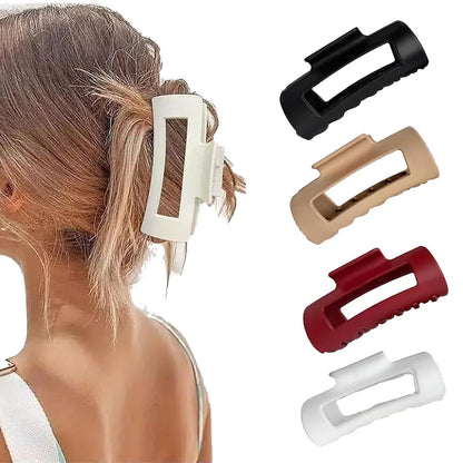 Silicone Soft Claw Clip Nonslip Cloud Clip Large Shark Clip Flexible Trendy Hair Accessories for Women Outdoor Sports Hair Clamp