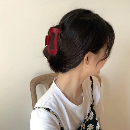 Silicone Soft Claw Clip Nonslip Cloud Clip Large Shark Clip Flexible Trendy Hair Accessories for Women Outdoor Sports Hair Clamp