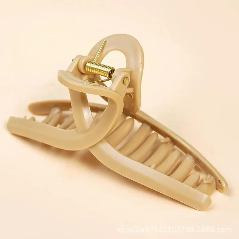 Safe Soft Silicone Shark Clip Square/Arc/Cross Anti Collision Protection for The Back of The Head  Anti Fall Women's Hair Clip