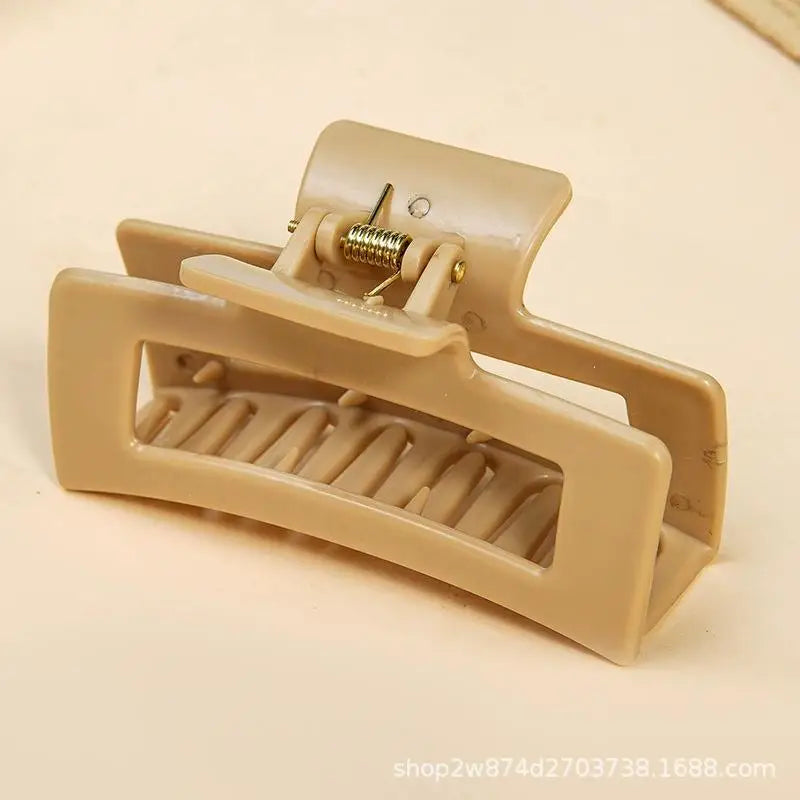 Safe Soft Silicone Shark Clip Square/Arc/Cross Anti Collision Protection for The Back of The Head  Anti Fall Women's Hair Clip