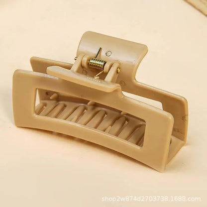 Safe Soft Silicone Shark Clip Square/Arc/Cross Anti Collision Protection for The Back of The Head  Anti Fall Women's Hair Clip