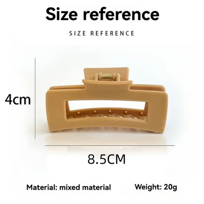 Safe Soft Silicone Shark Clip Square/Arc/Cross Anti Collision Protection for The Back of The Head  Anti Fall Women's Hair Clip